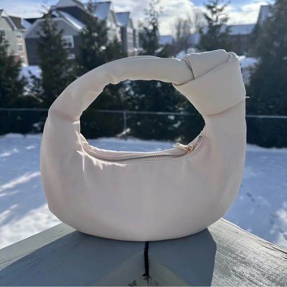 Melie Bianco | Alexandra cream vegan Top Handle Bag - Picture 2 of 11